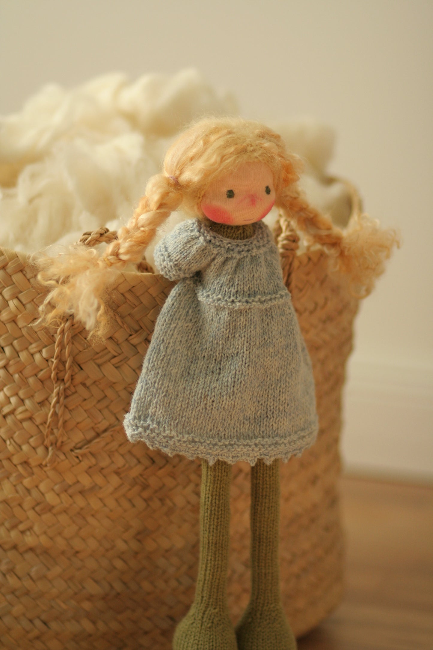 Harriet -  Peperuda knitted doll, Waldorf doll, art doll, soft doll, handmade doll, puppen