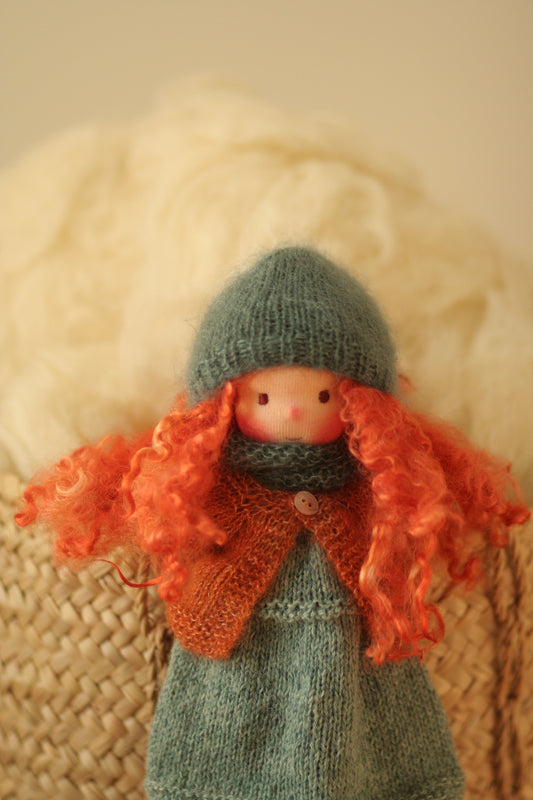 Madlen - Peperuda knitted doll, Waldorf doll, art doll, soft doll, handmade doll